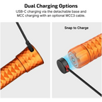 OLIGHT PROWESSORG Prowess Multifunctional with Bidirectional Lighting Flashlight - Orange