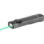 OLIGHT ARKFELDPWGMGCW Arkfeld Flat Flashlight with Green Laser & White Light - Pinwheel Gunmetal Grey