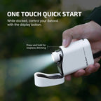 OLIGHT BATON4KITWH Baton 4 Powerful EDC Flashlight 1300 Lumens - White-Premium (With Charging Case)