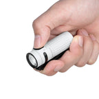 OLIGHT BATON4KITWH Baton 4 Powerful EDC Flashlight 1300 Lumens - White-Premium (With Charging Case)