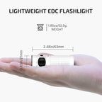 OLIGHT BATON4KITWH Baton 4 Powerful EDC Flashlight 1300 Lumens - White-Premium (With Charging Case)