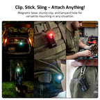 OLIGHT OCLIPPROBKC2M Oclip Pro Clip on Flashlight with Floodlight Spotlight and Red Light - Black