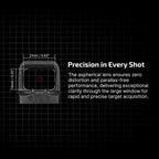 OLIGHT OSIGHTSRDDOTBK Osight S 2 MOA Dot & 32 MOA Circle with OAL Material