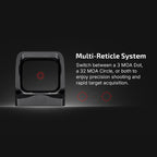 OLIGHT OSIGHTXRDDOTBK Osight X 3 MOA Dot & 32 MOA Circle with OAL Material - Black