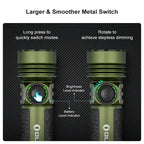 OLIGHT SEEKER4PROODG Seeker 4 Pro High Power Flashlight - OD Green CW(5700~7000K)