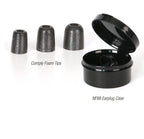 NFMI Earplugs by Ops-Core - Case & All Tip Sizes Included - Comfortable Hearing Protection