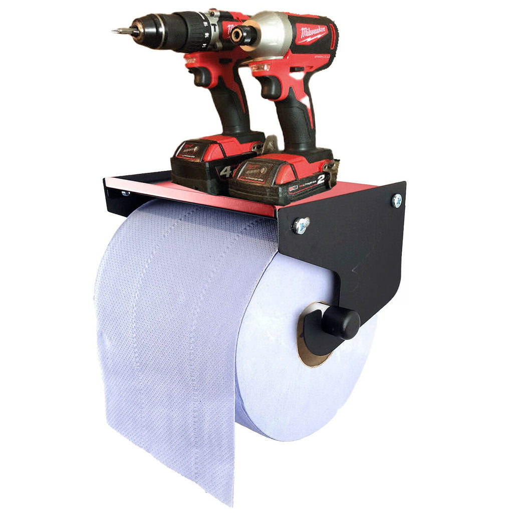 Heavy Duty Metal Blue Roll Holder Wall Mounted Galvanized Paper Towel Dispenser