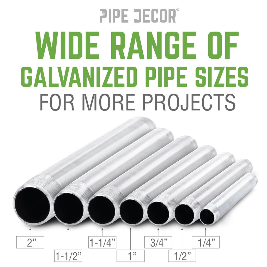 1 1/2 in. x 5 in. Galvanized Pipe