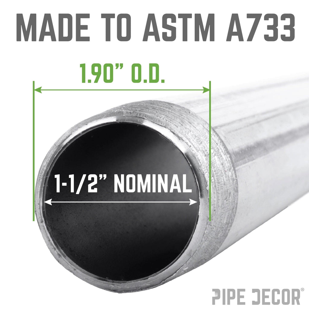 1 1/2 in. x Close Galvanized Steel Nipple