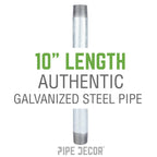 1 1/4 in. x 10 in. Galvanized Pipe