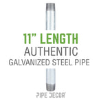 1/2 in. x 11 in. Galvanized Steel Nipple