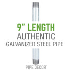 1/2 in. x 9 in. Galvanized Steel Nipple