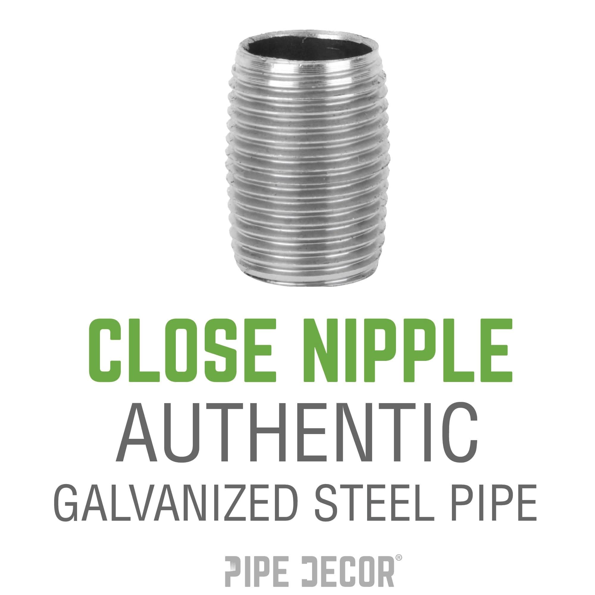 1/2 in. x Close Galvanized Steel Nipple