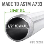 1/2 in. x Close Galvanized Steel Nipple
