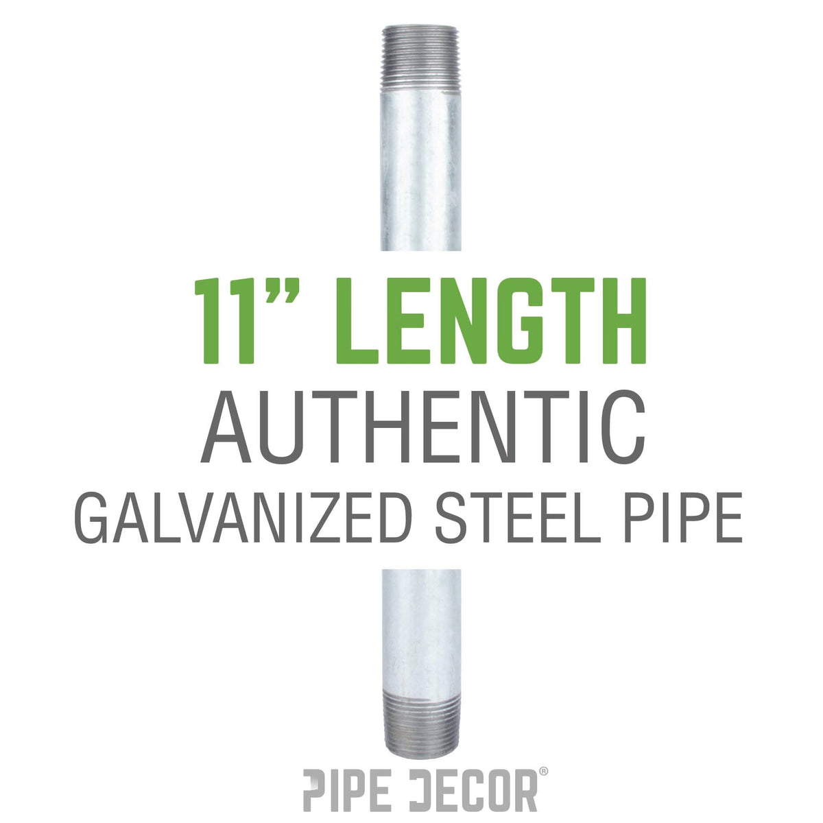 2 in. x 11 in. Galvanized Pipe