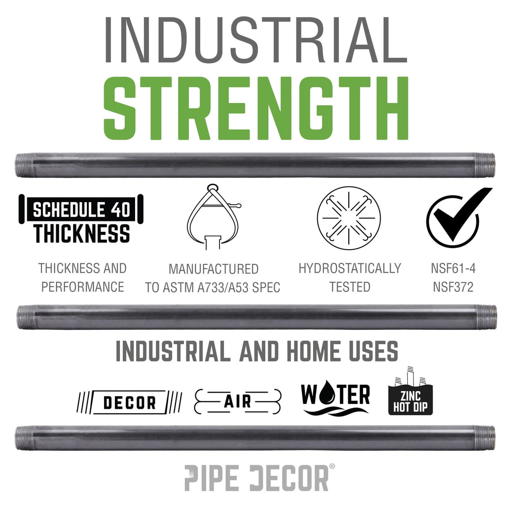 3/4 in. x 8 in. Galvanized Steel Nipple