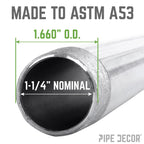 1 1/4 in. x 60 in. Galvanized Pipe