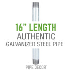 1/2 in. x 16 in. Galvanized Steel Pipe