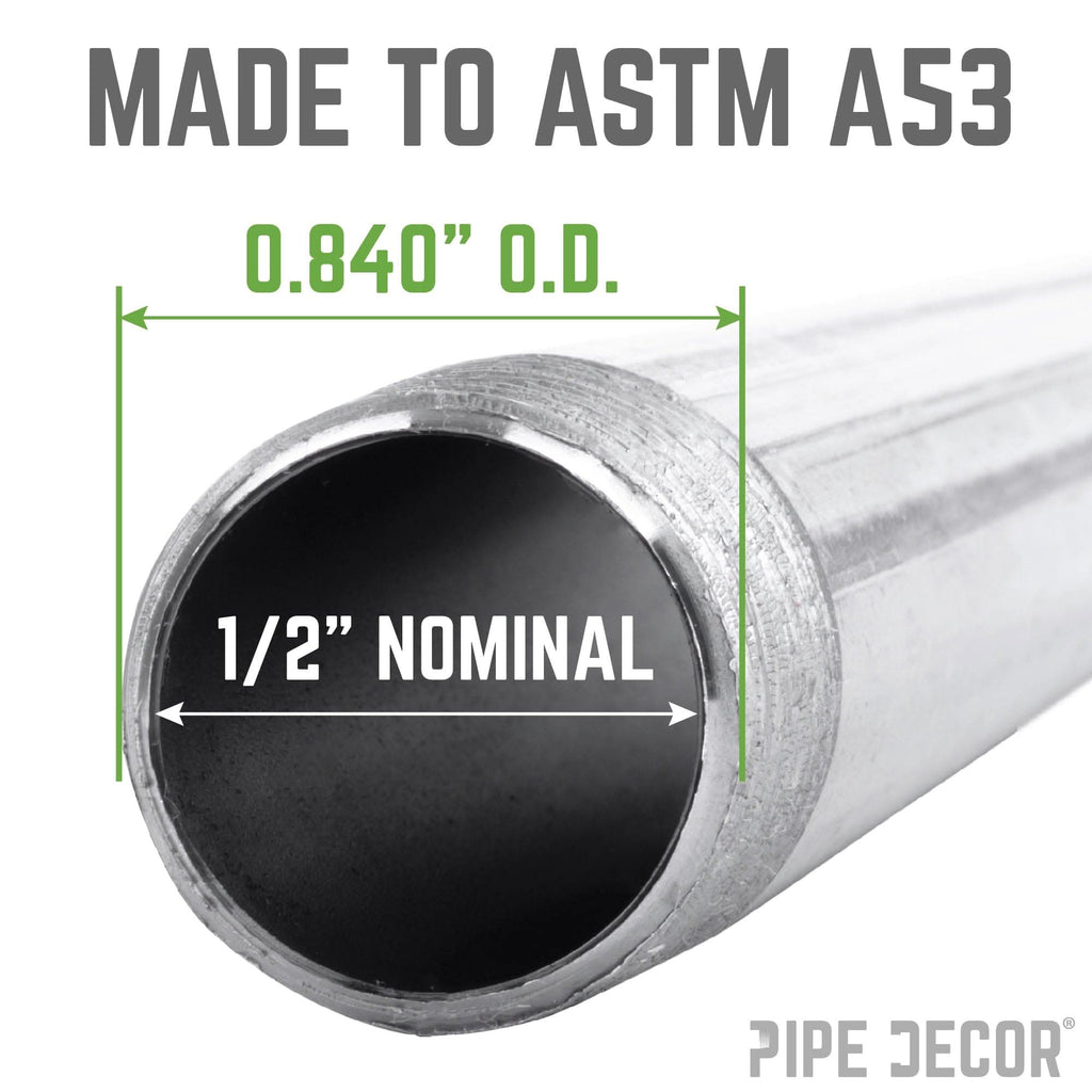 1/2 in. x 16 in. Galvanized Steel Pipe