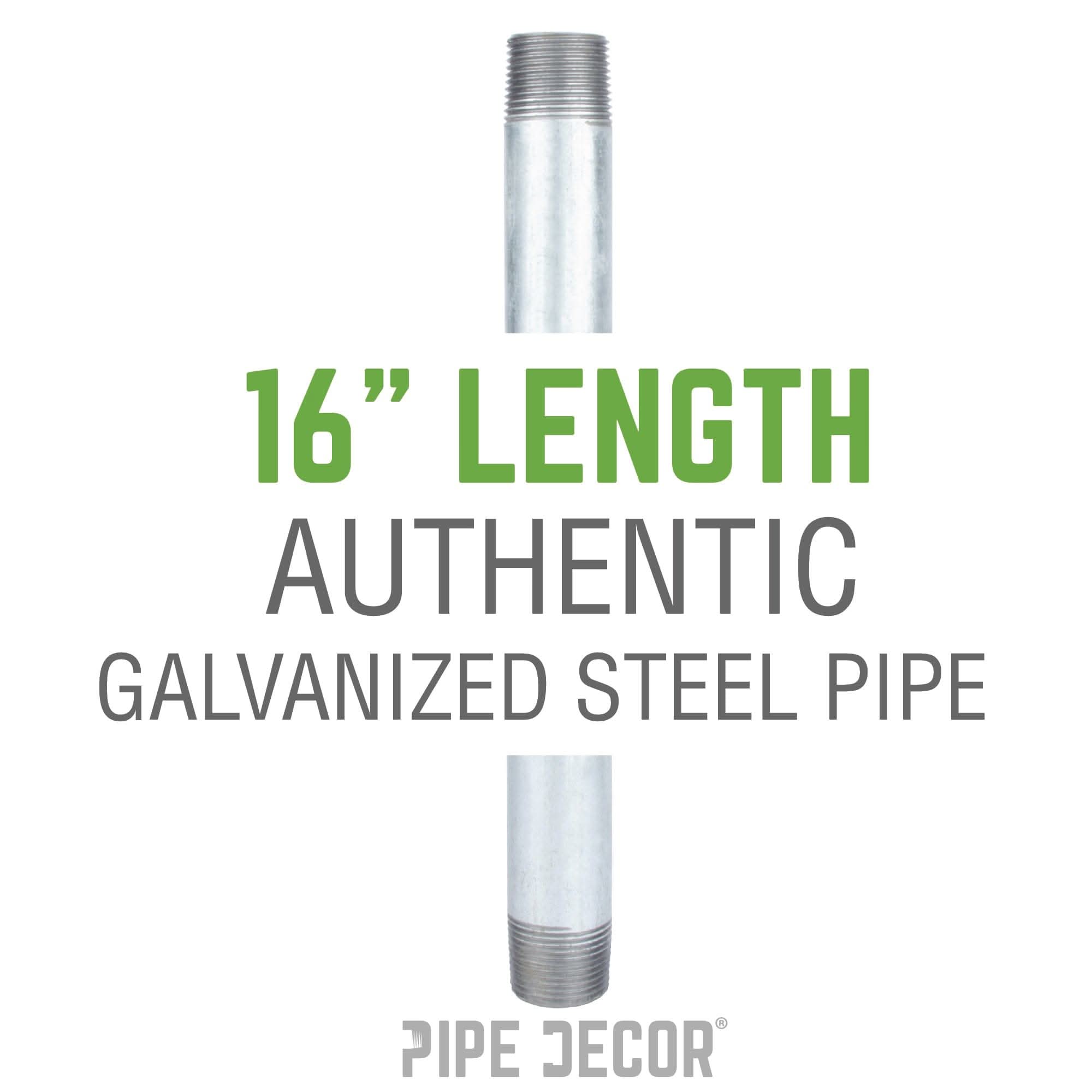 1 in. x 16 in. Galvanized Steel Pipe