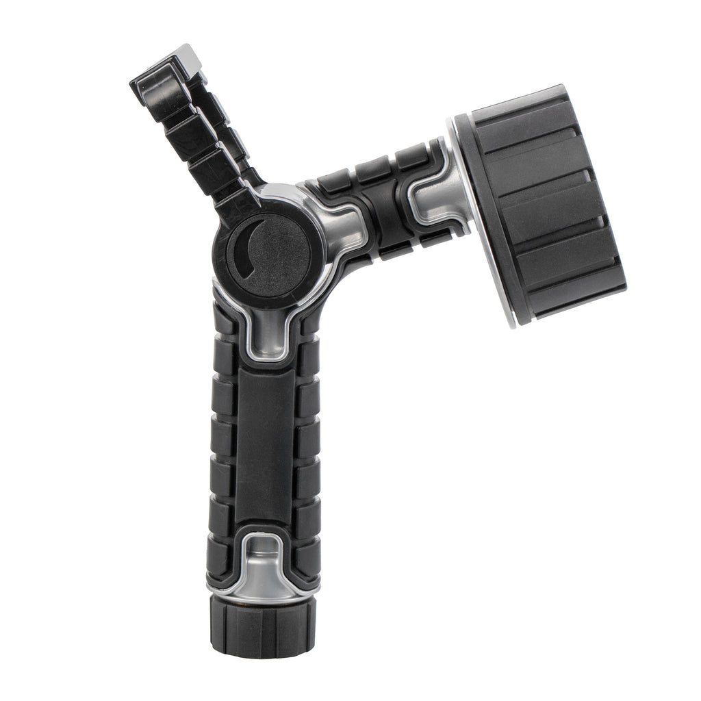 6-Pattern Oversize Multi Pattern Nozzle with Firehose Handle and Integrated Swivel 26658