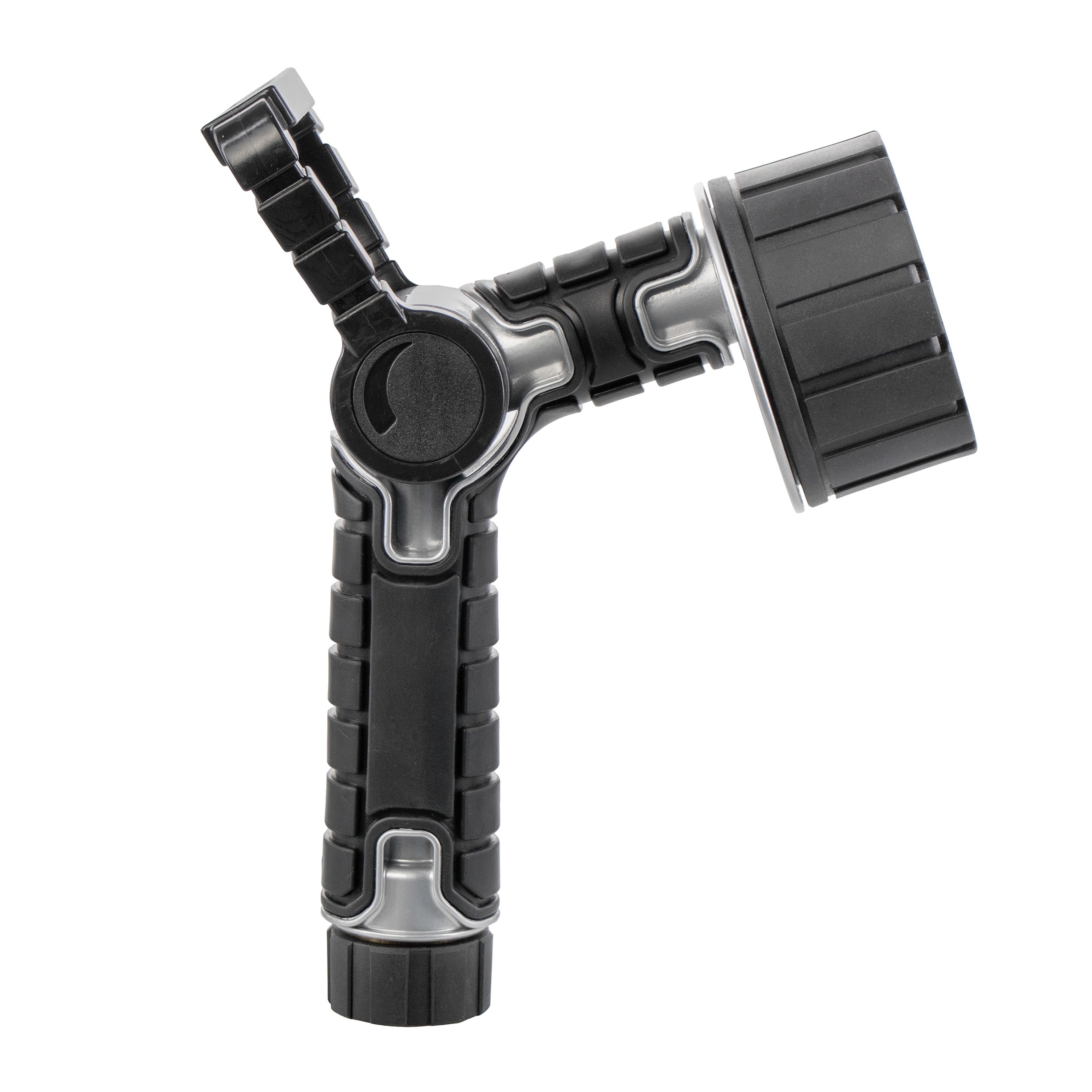6-Pattern Oversize Multi Pattern Nozzle with Firehose Handle and Integrated Swivel 26658
