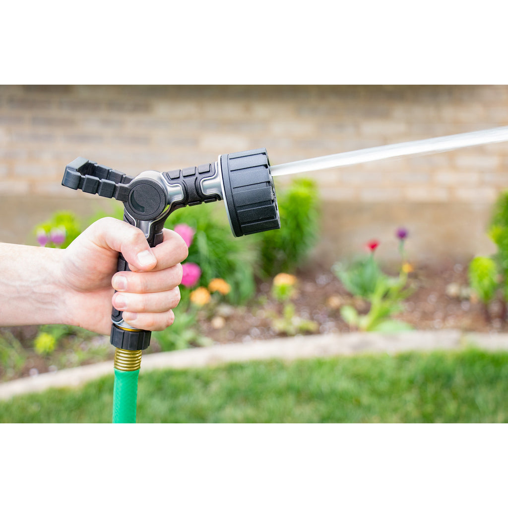 6-Pattern Oversize Multi Pattern Nozzle with Firehose Handle and Integrated Swivel 26658
