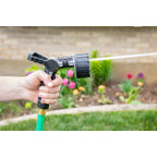 6-Pattern Oversize Multi Pattern Nozzle with Firehose Handle and Integrated Swivel 26658