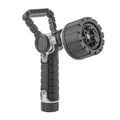 6-Pattern Oversize Multi Pattern Nozzle with Firehose Handle and Integrated Swivel 26658