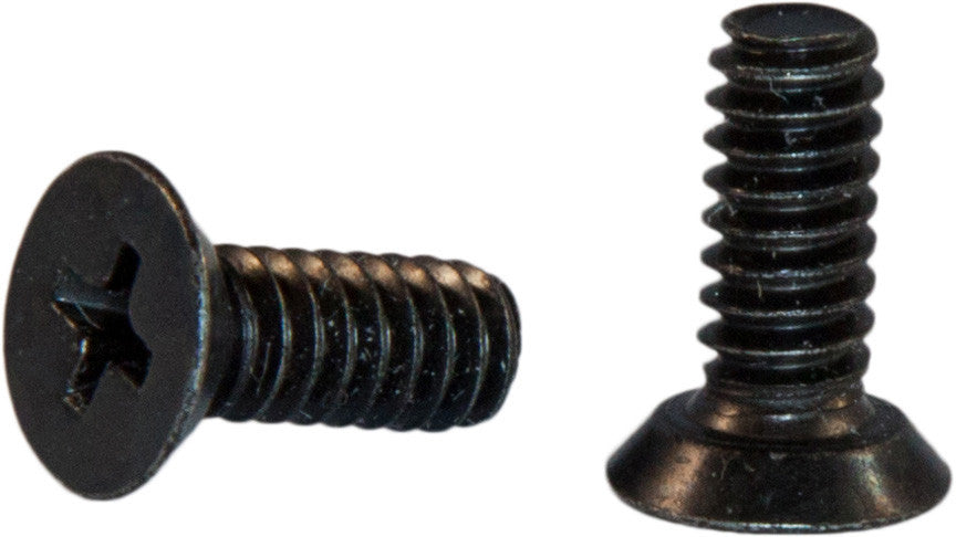 6-32 x 1/2 Phillips Flat 82 Undercut Machine Screw Black Zinc Plated (10,000)