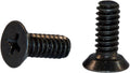 8-32 x 1/4 Phillips Flat 82 Undercut Machine Screw Black Zinc Plated (10,000)