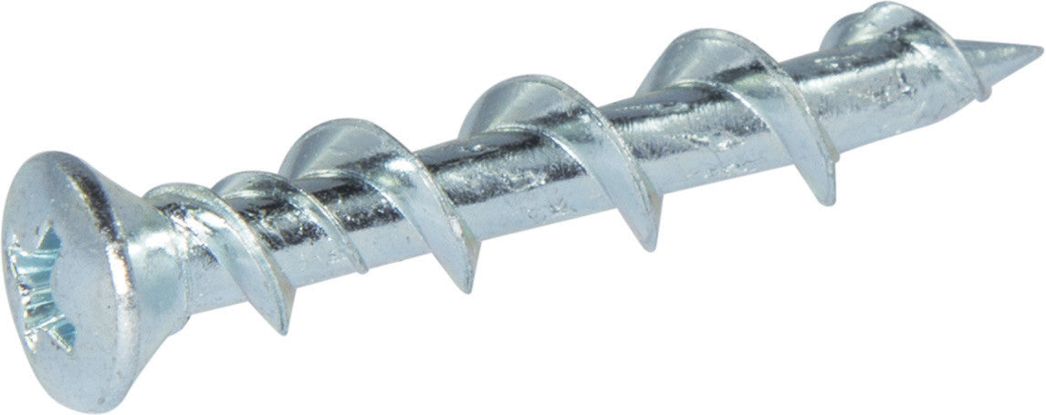 1/4 x 1 1/4 Phillips Oval Wall-Dog™ Light Duty Anchors Zinc Plated - Box (100)