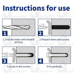 200Pcs Hex Multi-Drive Concrete Masonry Screws – Blue Tapcon-Style Tapscrews