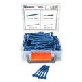 200Pcs Hex Multi-Drive Concrete Masonry Screws – Blue Tapcon-Style Tapscrews