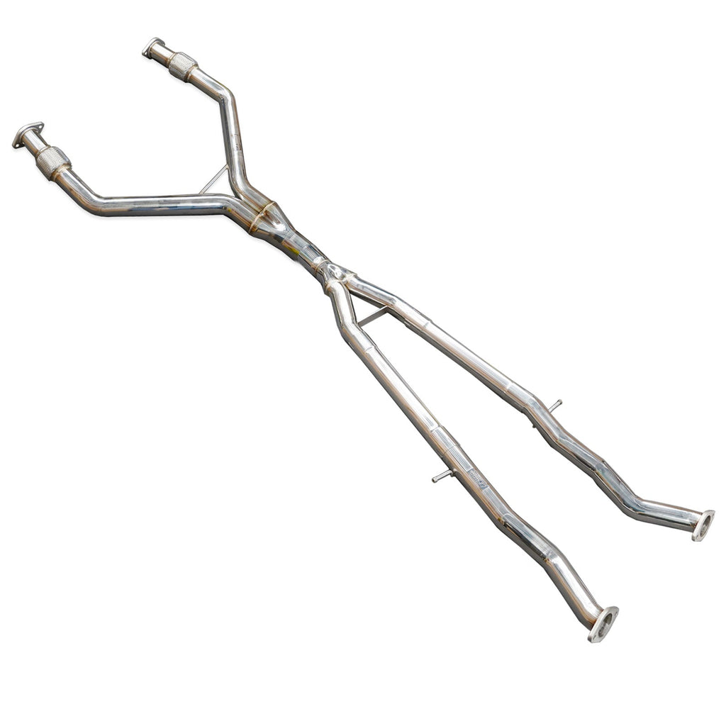 2.5" to 3" Y-Pipe Kit Stainless Steel for 2016-2023 Infiniti Q50 V37 V6 3.0L Twin Turbo