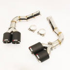 T304 Stainless Exhaust Muffler with Carbon Fiber Tips for Audi Q8 4M 2.0T 3.0T