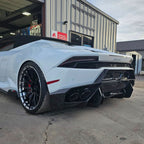 V Style Dry Carbon Fiber Rear Diffuser for Lamborghini Huracan LP 610