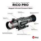 iRay Rico Pro - 640 Variable 25/50mm Thermal Weapon Sight