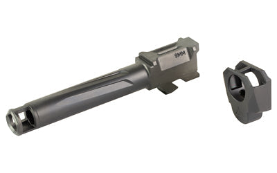 Radian Weapons RAMJET Fluted Barrel with AFTERBURNER Muzzle Brake |  9MM |  Black DLC Finish |  INTRA-LOK Mounting System |  Fits Glock 19 Gen 3