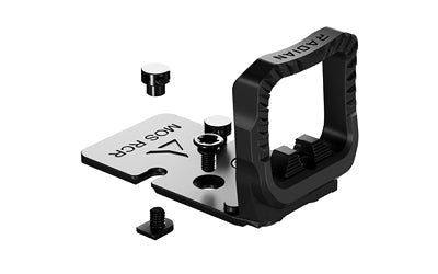 Radian Weapons Guardian |  Trijicon RCR Optic Guard Mount |  For MOS Glock |  Anodized Finish |  Black |  Includes SIX Back-Up Iron Sights