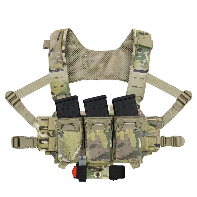 Agilite Reaper Rig - Fully Modular & Scalable Chest Rig w/ Placard & MOLLE Compatible
