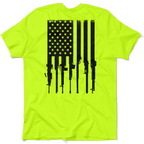 Rifle Flag - Safety Yellow T-Shirt