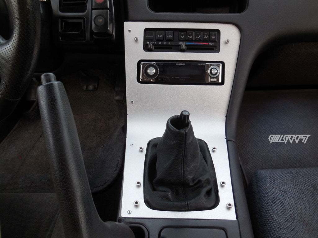 Aluminum Radio/Shift Surround Bezel Console For S13 240SX LHD 89-94