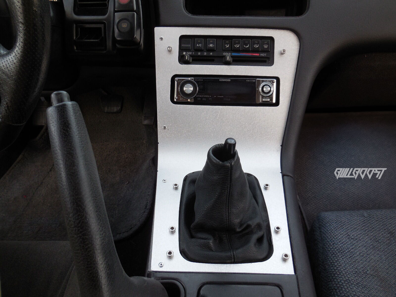 Aluminum Radio/Shift Surround Bezel Console For S13 240SX LHD 89-94