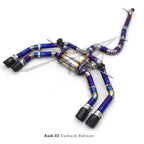 Titanium Valved Catback Exhaust System for Audi A3 1.4T 1.8T 2.0T