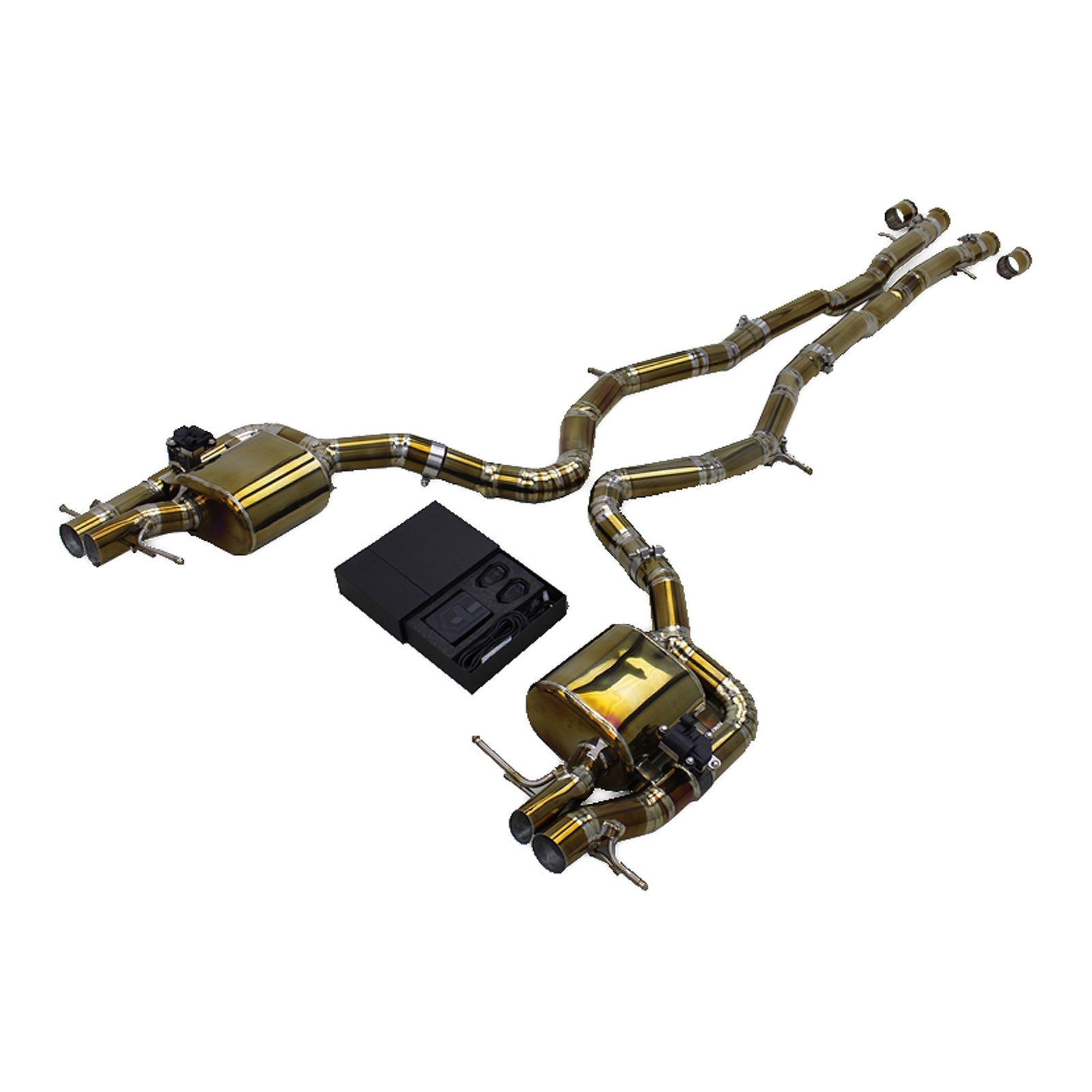 Titanium Valved Catback Exhaust System for Mercedes Benz S65 AMG W222 V12 6.0L