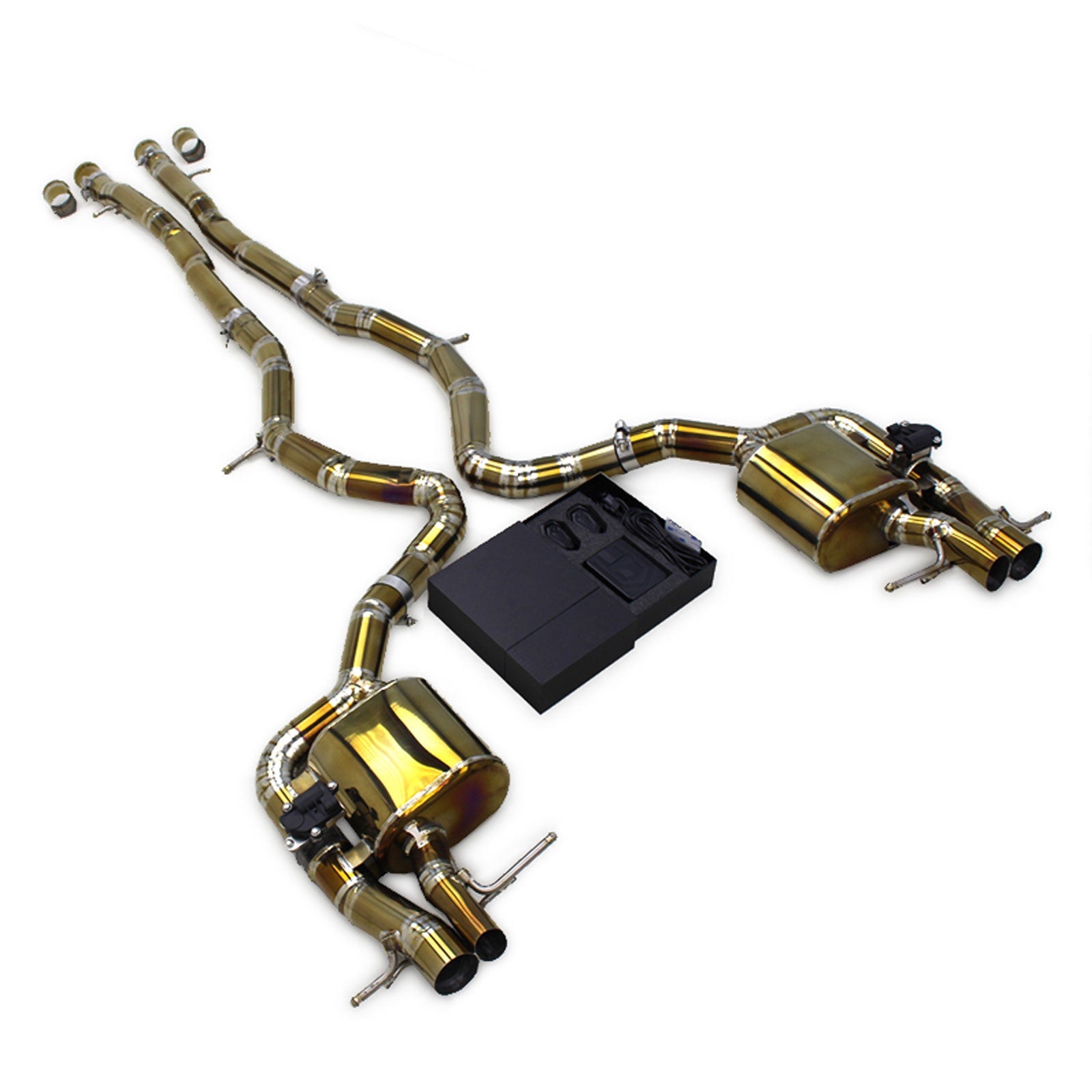 Titanium Valved Catback Exhaust System for Mercedes Benz S65 AMG W222 V12 6.0L