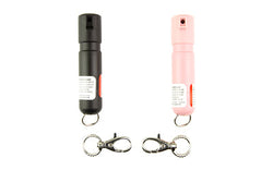 Sabre Mighty Discreet Pepper Spray |  Powerful Stream |  .18oz |  Black and Pink