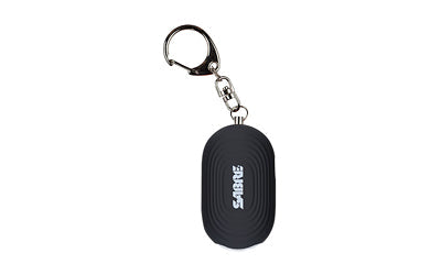 Sabre 2-in-1 Alarm |  130db |  20 Lumen LED Light |  Snap Hook |  Black