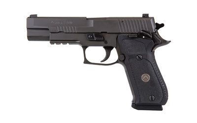 Sig Sauer P220 |  Legion |  Single Action Only |  Semi-automatic |  Metal Frame Pistol |  Full Size |  10MM |  5" Barrel |  Alloy |  Legion Gray |  G10 Grips |  XRAY3 Day/Night Sights |  Optic Ready |  Manual Thumb Safety |  8 Rounds |  3 Magazines